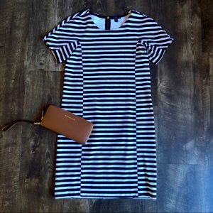 J. Crew | Striped Body-Con Dress